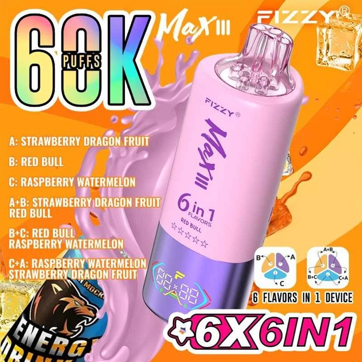 FIZZY 60K PUFFS 6 IN1 FIZZY 60K PUFFS 6 IN1