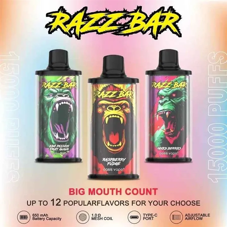 RAZZ BAR 15000 PUFFS VAPE RAZZ BAR 15000 PUFFS VAPE