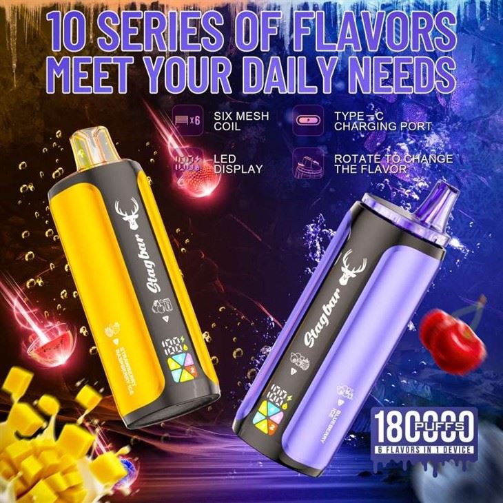 StagBar 6in1 180K Puff factory StagBar 6in1 180K Puff factory